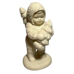 Dept 56 Snowbabies Figurine We'll Plant The Starry Pine Baby Angel Christmas